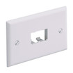 Panduit Classic Faceplate TWO Mini COM OFF WHT