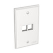 Panduit NK2FNWH Single-Gang Faceplate