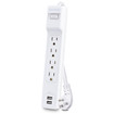 CyberPower P403URC1 - Surge Protector - 125 V - Circuit Breaker - 15A - 4 NEMA 5-15R - WHI