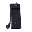 Cyberpower CSP806UC18 Surge Black NEMA 5-15P Input - 8 - NEMA 5-15R 1 Type - view 3