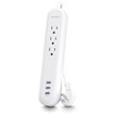 Cyberpower P304UC3 Surge NEMA 5-15P Input White - 3 NEMA 5-15R 3 Type C Outp