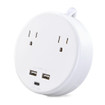 Cyberpower P205UC Surge 5FT Cord 5-15P White - NEMA 5-15P Input - 2 NEMA 5-15 - view 3
