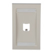 Panduit Faceplate 1PT SGL Gang Exec OFF Wht.