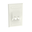 Panduit CFPSL2WHY 2-Port Faceplate