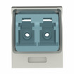 Panduit LC Sr/sr Duplex (aq) Non-keyed Adapter
