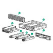 HPE EL8000T 4-POST Rack Rail KIT - P27068-B21