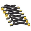 APC by Schneider Electric Power Cord KIT (6 Ea) Locking C13 to C14 (90 Degree) 0.6M - AP8702R-WW
