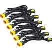 APC by Schneider Electric Power Cord KIT (6 Ea), Locking, C13 TO C14, 1.8M