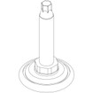 Vertiv SET of 4 Adjustable 2.5IN Levelers Steel - 7209-HD