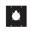 Middle Atlantic 4SC1 - UCP Module Withoutne Circular Flange Punchouts - Aluminum Construction WI