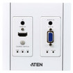 ATEN Hdmiand Vga/audio Hdbaset Transmitter Wall Plate Type with POH - VE2812AUST
