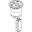 Middle Atlantic 6IN Furniture Feed Assy Black - 6ATCFFBK - view 2