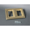 Middle Atlantic Brass CPT FL 2-GANG Ombx - 827C