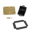 Middle Atlantic Recessed Brass Comm Cover - 828COMTC
