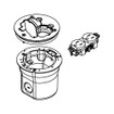 Middle Atlantic Floor BOX W/895T Brass CO - 862DB