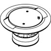 Middle Atlantic Core Hole Plug 4IN - ABPLUG4
