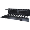 APC by Schneider Electric 3U Horizontal Cable Manager 6 Fingers TOP and Bottom - AR8605