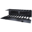 APC by Schneider Electric 3U Horizontal Cable Manager 6 Fingers TOP and Bottom -