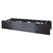 APC by Schneider Electric 2U Horizontal Cable Manager 6 Fingers TOP and Bottom - - view 2