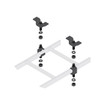 Middle Atlantic 5P Cable KIT 8 Openings - AV9014BK