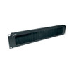 Middle Atlantic 2 Space Brush Grommet Panel Steel Black Powder Coat finish