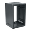 Middle Atlantic 12 Space BRK Series Rack 22 inches deep Wood Black Wood Grain Melamine