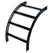 Middle Atlantic 12IN. Wide 90 Degree Inside Vertical Bend Cable Ladder Rack Steel Black - CLB-VO90