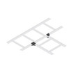 Middle Atlantic Horizontal 90 Degree Tee Splice Hardware Kit 6 Pairs Steel Black Zinc Coat Finish