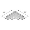 Middle Atlantic AV Device/no POWER/2 Gang (under Carpet) - CT.C.DT3.1-DG