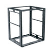 Middle Atlantic 2ft. (12 Rack Units) Cablesafe Data Wall Cabinet 17in. Deep Centered Rail Plexi Door Steel Black Powder Coat finish