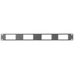 Middle Atlantic 1in. Space Decorative Panel Mounts Four Low-Voltage Decora Devices Steel - DECP-1X4