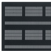 Middle Atlantic Fully Vented Rear Door Option for 44 Space DRK Series Racks Steel Black - DFVRD-44