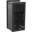 Middle Atlantic Wallrack with Plexi Door 24in. Deep Textured Black Powder Coat Finish ***Drop Ship Only***