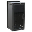 Middle Atlantic 24 Space (42in. ) Sectional Wallrack Fits 30in. Deep Equipment Steel Textured Black Powder Coat Finish