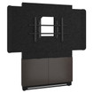 Middle Atlantic FRM Dstand 48WX75H Fltwall S5665 A3 BLK - FM-DS-4875FW-BA3B