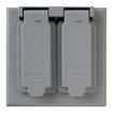 Middle Atlantic 2-GANG Duplex Receptacle-gray - G4047BX