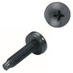 Middle Atlantic 25 Pieces Rackscrews with Washers 10-32 Thread 3/4in. long Truss-Head Black - HPS