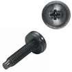 Middle Atlantic 100 Pieces Phillips 10/32 Captive Cup Washer Rackscrews Steel Black Finish - HW100