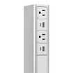 Middle Atlantic 36IN Power Tower 2 Outlet 2 USB A/c WH - P4HUHUWH - view 2
