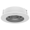 Hanwha SHD-2000FPW white flush mount security camera dome front view