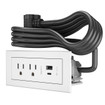 Middle Atlantic Radiant FPC USB A/c 6FT WH - RDZCWH