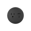 Middle Atlantic Round FPC 1 Outlet USB Black - RFPCRUAUC-BK