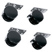 Middle Atlantic Caster KIT for Laminate Racks -caster KIT HAS 150 LB Weight Capacity; Adds - RKW