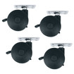 Middle Atlantic Caster KIT for Laminate Racks Heavy Duty - Caster KIT HAS 150 LB Weight - RKW-HD