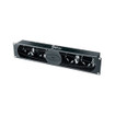 Middle Atlantic Designer Inspired Ultra Quiet Fan Panel w/ Proportional Speed Fan Control 4 Fans No Display Black Brushed Finish 120V