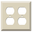 Middle Atlantic 4-GANG W/two Duplex Openings-ivory - V4047-2BBXX