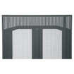 Middle Atlantic Vented Front Door fits 27 Space ERK Series Racks Black Powder Coat finish
