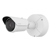 Hanwha outdoor surveillance 8MP IR bullet camera lens and sensor close-up