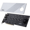 ASUS HYPER M.2 X16 GEN 4 CARD Hyper M.2 X16 PCIe 4.0 X4 Expansion Card Supports 4 NVMe M.2 (2242/2260/2280/22110) up to 256Gbps for AMD 3rd Ryzen sTRX40, AM4 Socket and Intel VROC NVMe Raid. ASUS Hyper M.2 x16 Gen 4 Card is designed specifi
