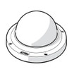 Pelco IMMLD0-1E Clear Lower Dome Gray
